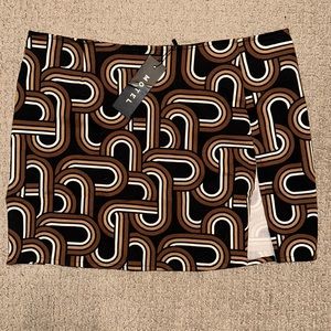 Motel Retro Print Mini skirt